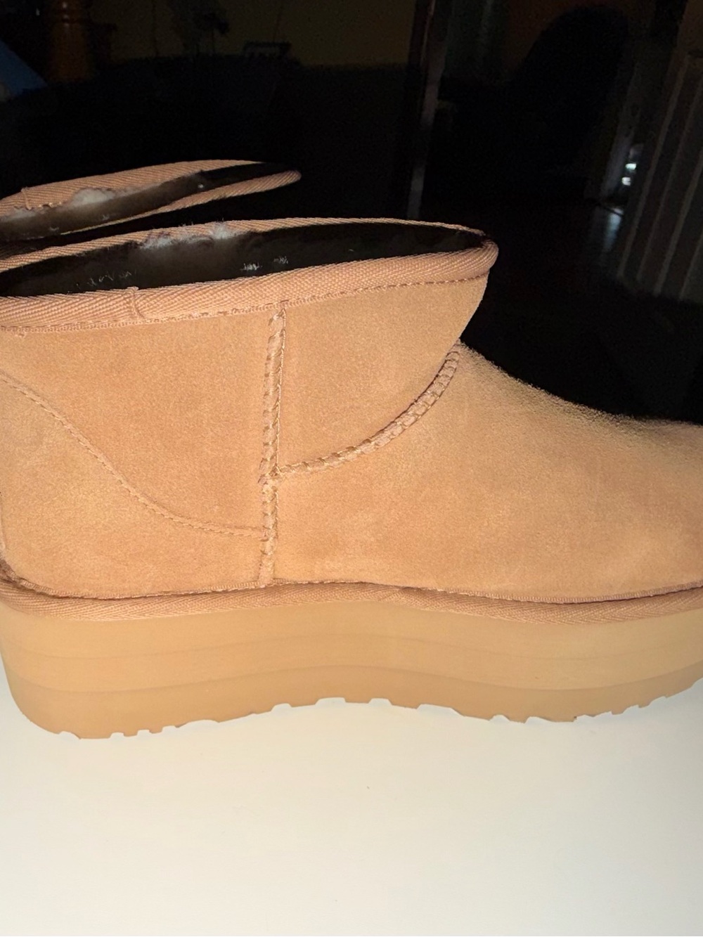 UGG Classic Ultra Mini Platform in Chestnut Brown - Picture 5 of 6